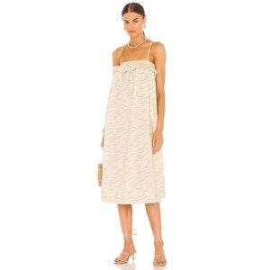 REVOLVE Tularosa Aurora Gianni Zebra Cream Tan Dress Size XS